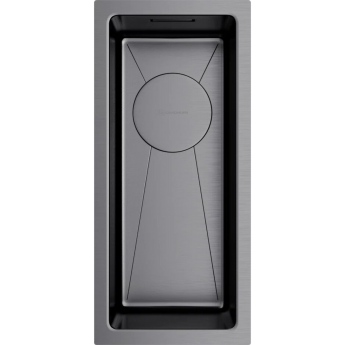 Мойка OMOIKIRI TAKI 20-U/IF-GM нерж.сталь/вороненая сталь