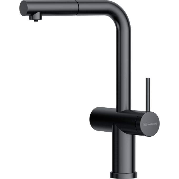Смеситель OMOIKIRI KARATSU-S-GM латунь/вороненая сталь 4994613